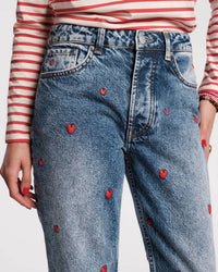 Frances Valentine - Sweetheart Embroidered Jeans