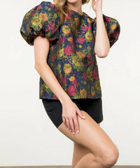 Thml - Puff Sleeve Textured Detail Top