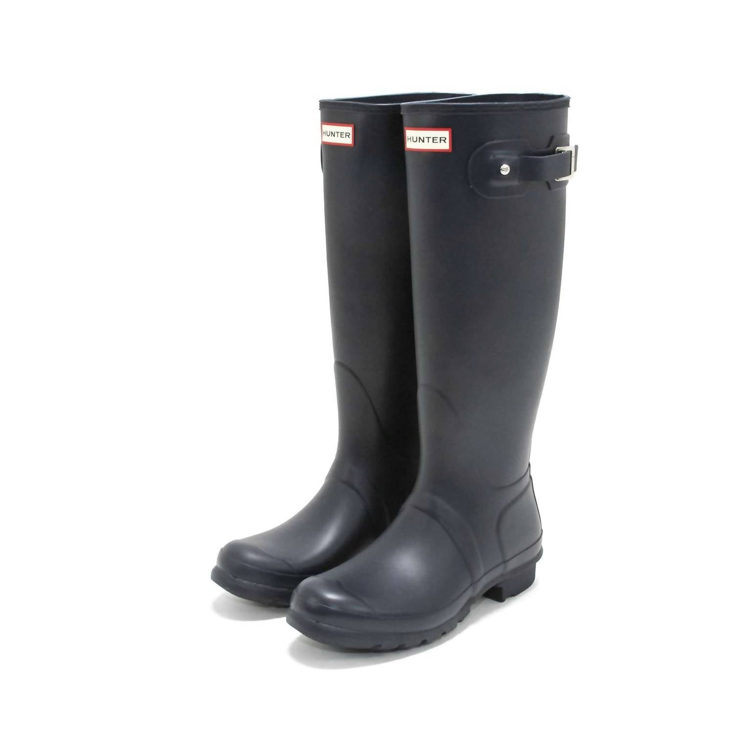 HUNTER Women's Original Tall Rain Boots in navy - women's shoe