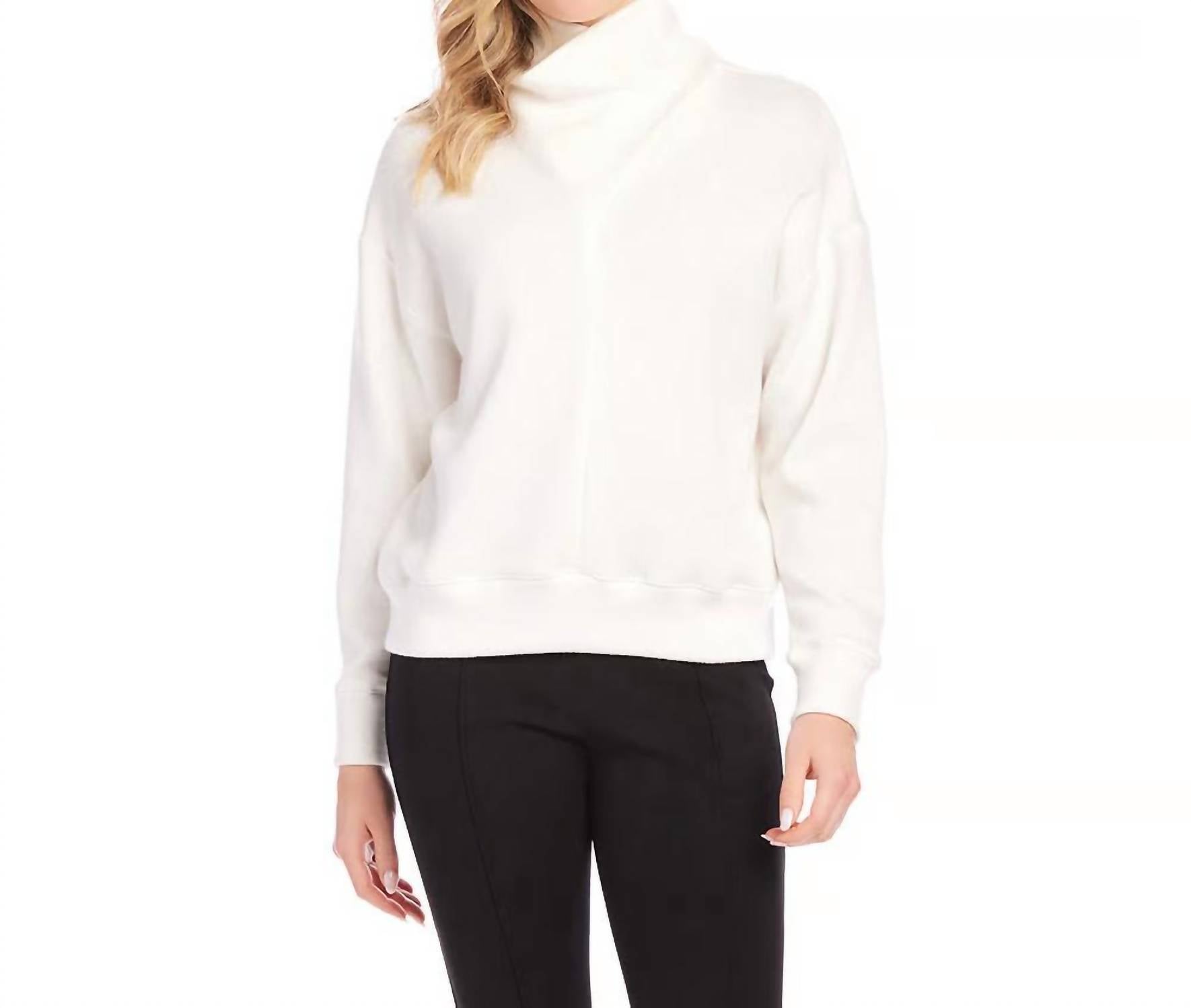 Karen Kane - Imoray Faux Wrap Turtleneck Top