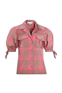 Hunter Bell - Day Glow Check Landon Top