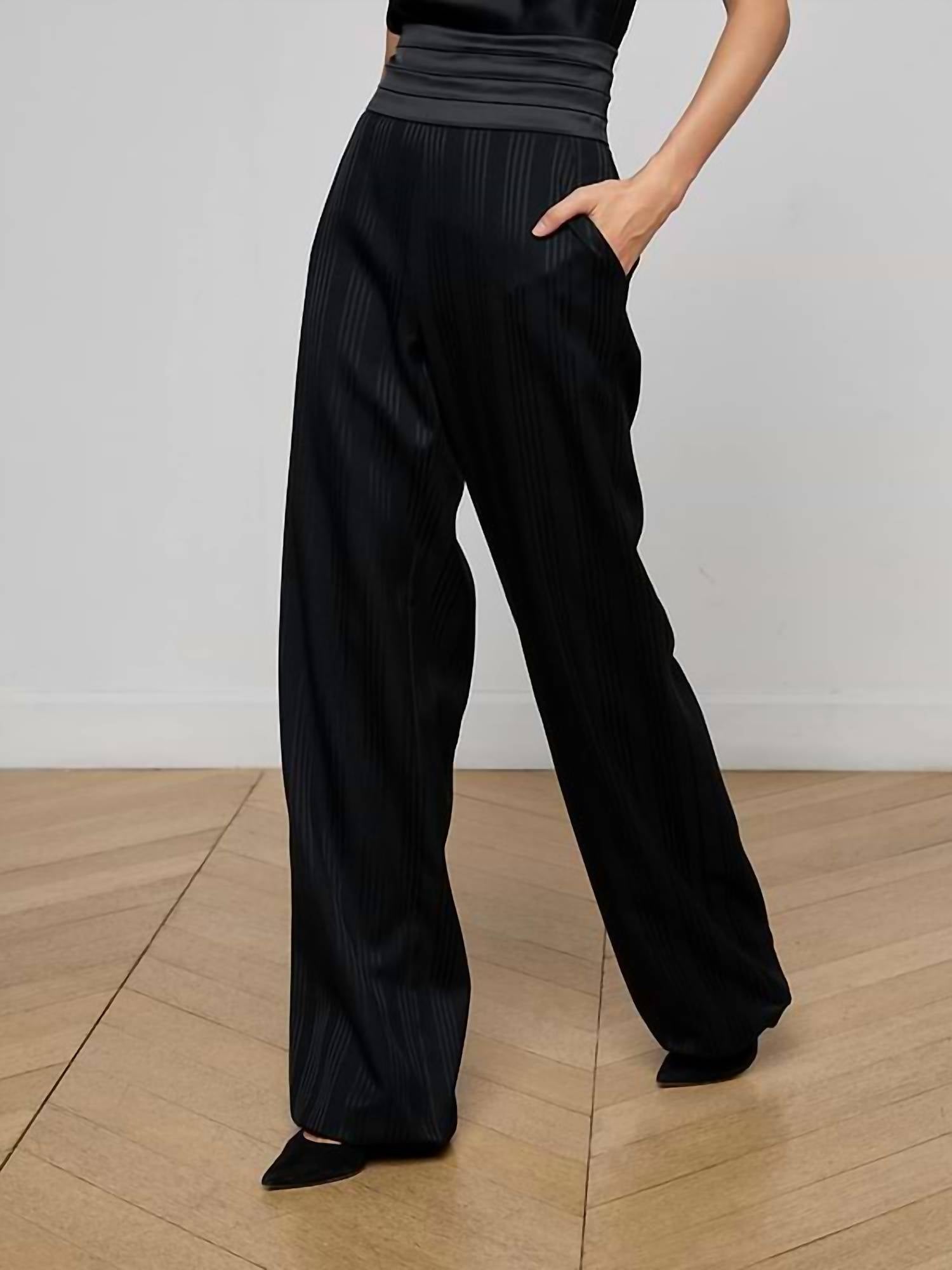L'Agence - Minerva Cummerbund Trouser