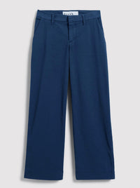 Frank & Eileen Women's Westport The Italian Wide Leg Chino Pant in navy - women's pants - view 5