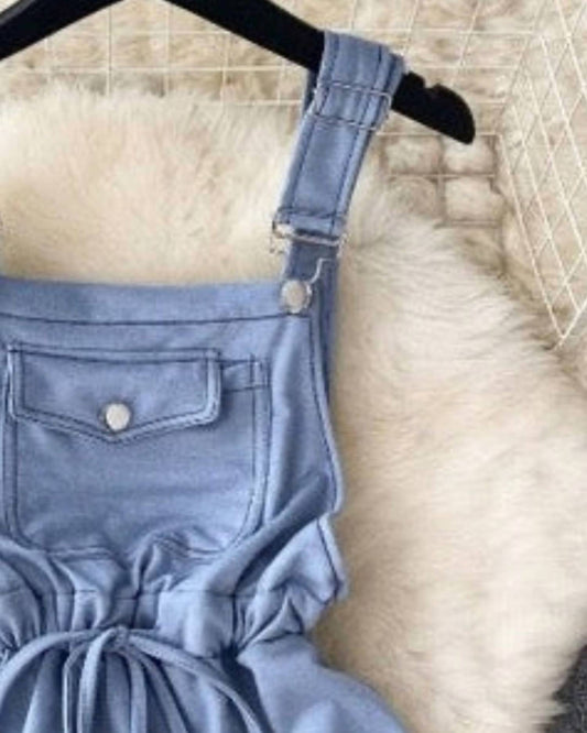 Pink Ripple - Girl's Beaty Pocket Front Romper