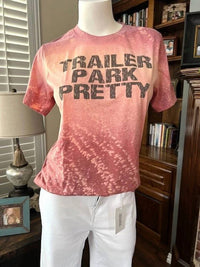 Keep It Gypsy - Women's Trailer Park Pretty Acid Washed T-shirt