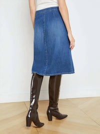L'Agence - Landry A-line Midi Skirt