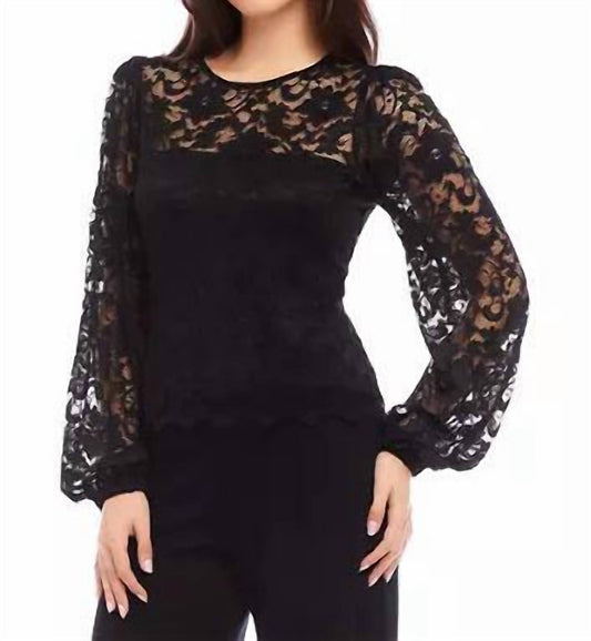 Karen Kane - Blouson Sleeve Lace Top