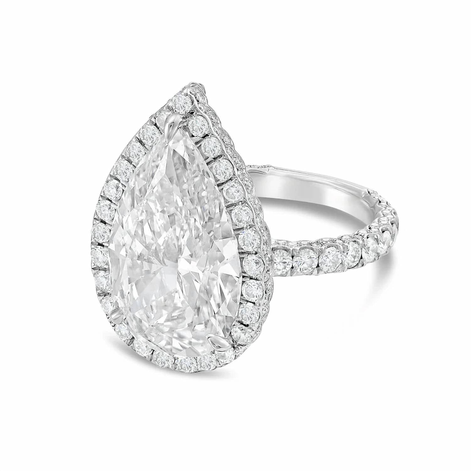 Diana M Jewels - Women's Pear Lab-Grown Diamond Fashion Ring (16.00 Ct) - Signature