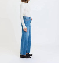 Daze - Pleaser High Rise Wide Ankle Denim Jean
