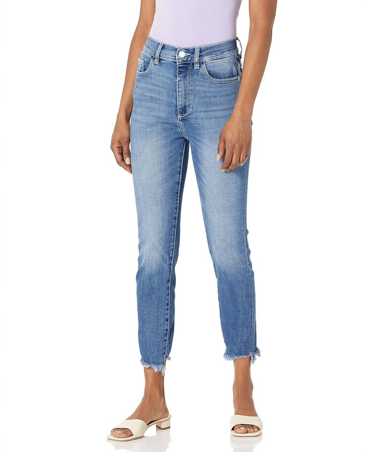 DL1961 - Women's Farrow Cropped Skinny Jeans in portage - women's jeans - detail view