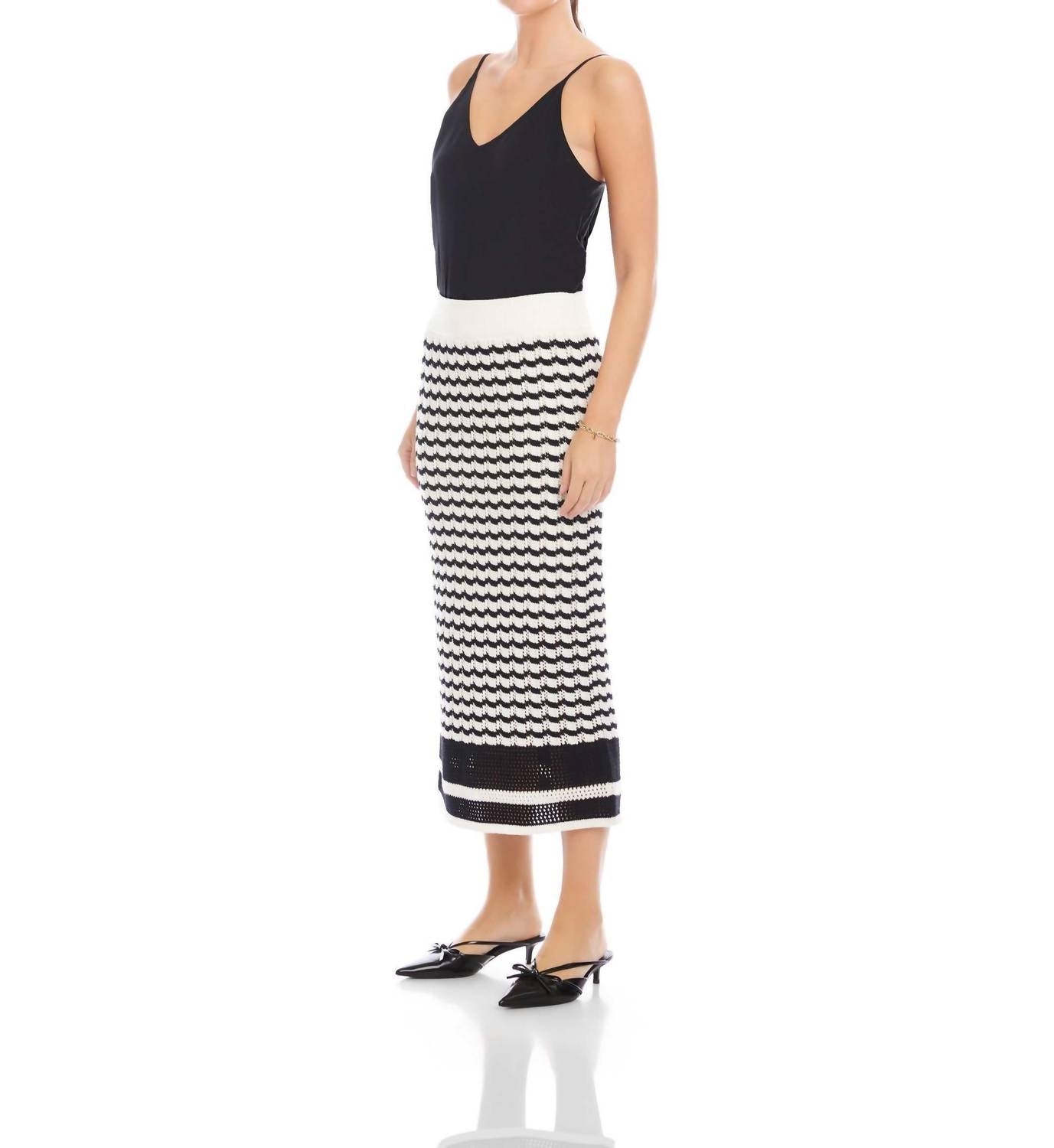 Fifteen Twenty - Zoe Crochet Midi Skirt