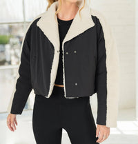 Thrive Societe - Teddy Mix Padded Jacket