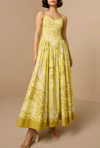 Hemant & Nandita - Fiza Fitted Sweetheart Neckline Maxi Dress