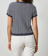 Lilla P - Women's Stitch Short Sleeve Sweater