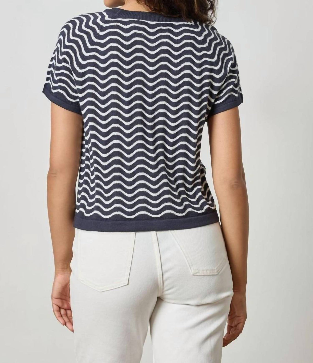 Lilla P - Women's Stitch Short Sleeve Sweater