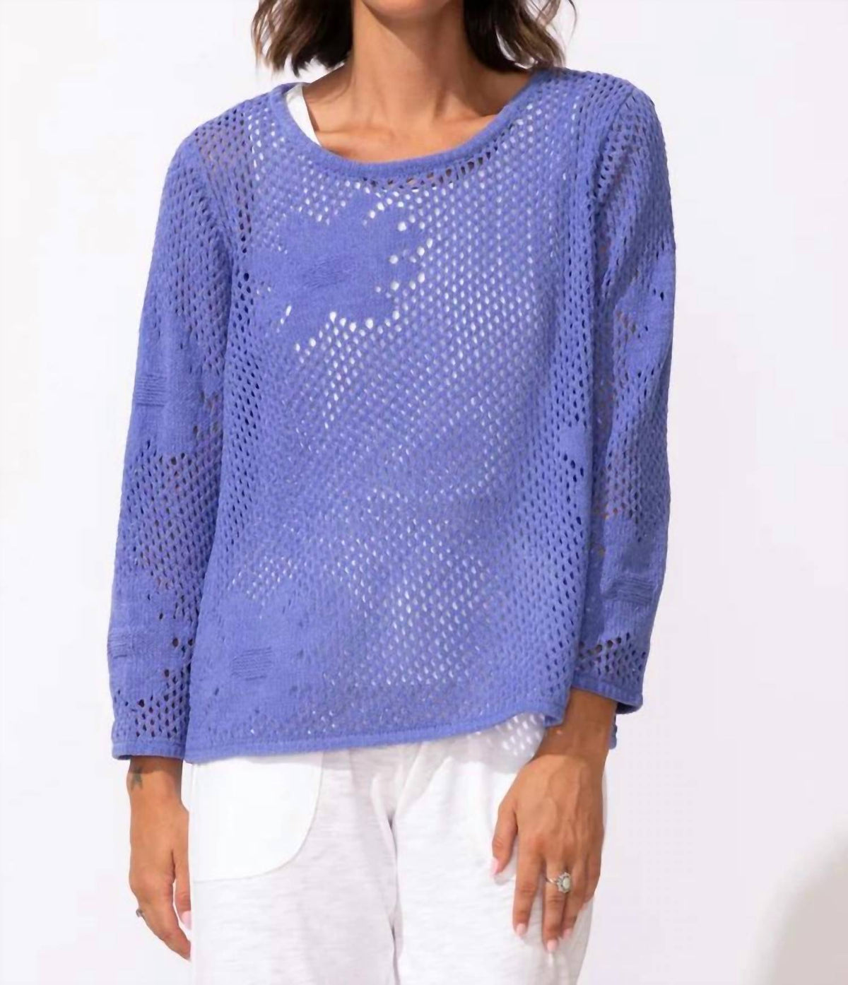 Habitat - Women's Floral Crochet Pullover