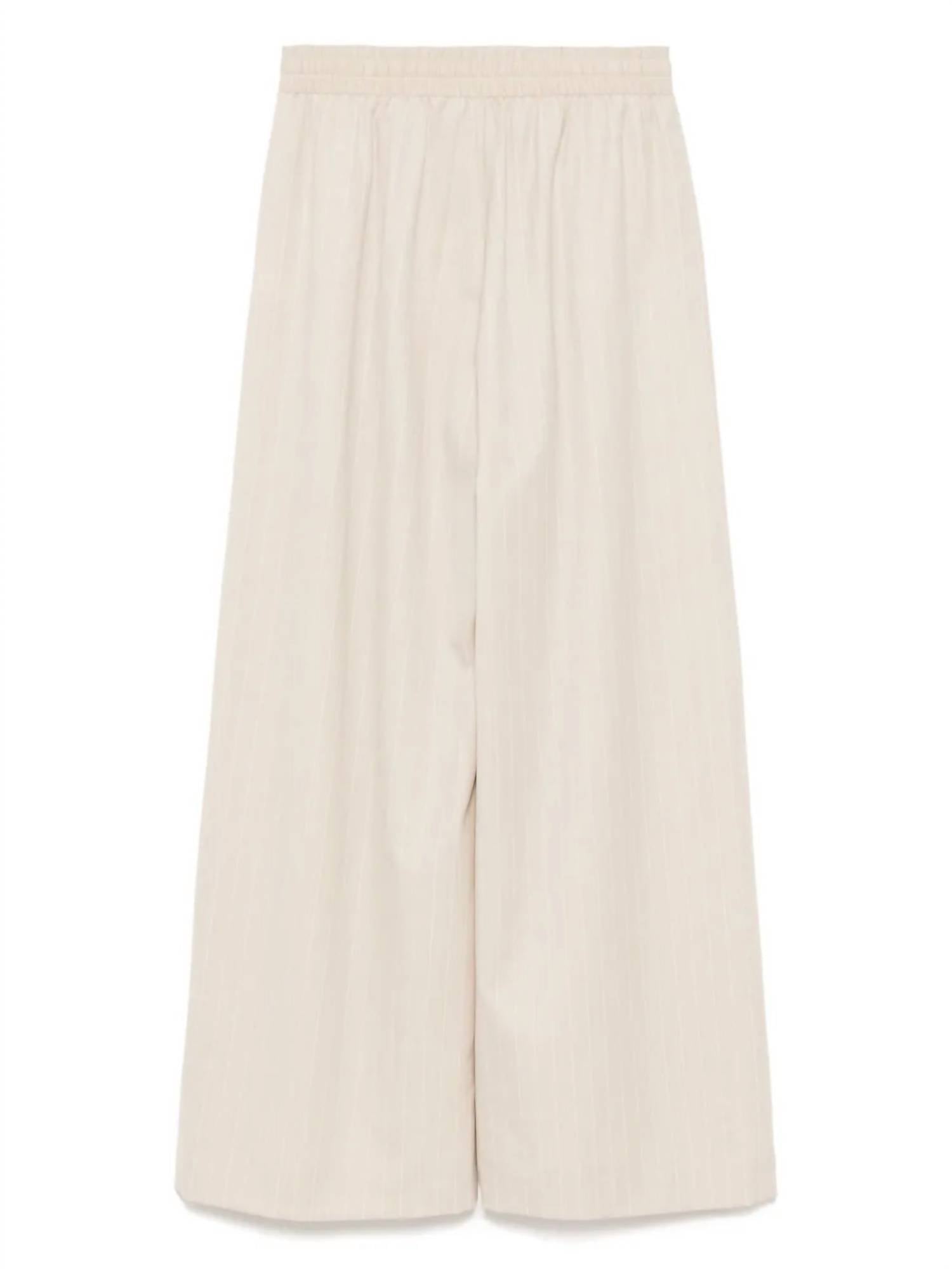 St. Agni - Pinstripe Wool Drawstring Pants