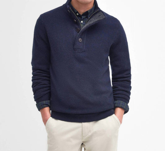 Barbour - Essential Patch Half Zip Sweater