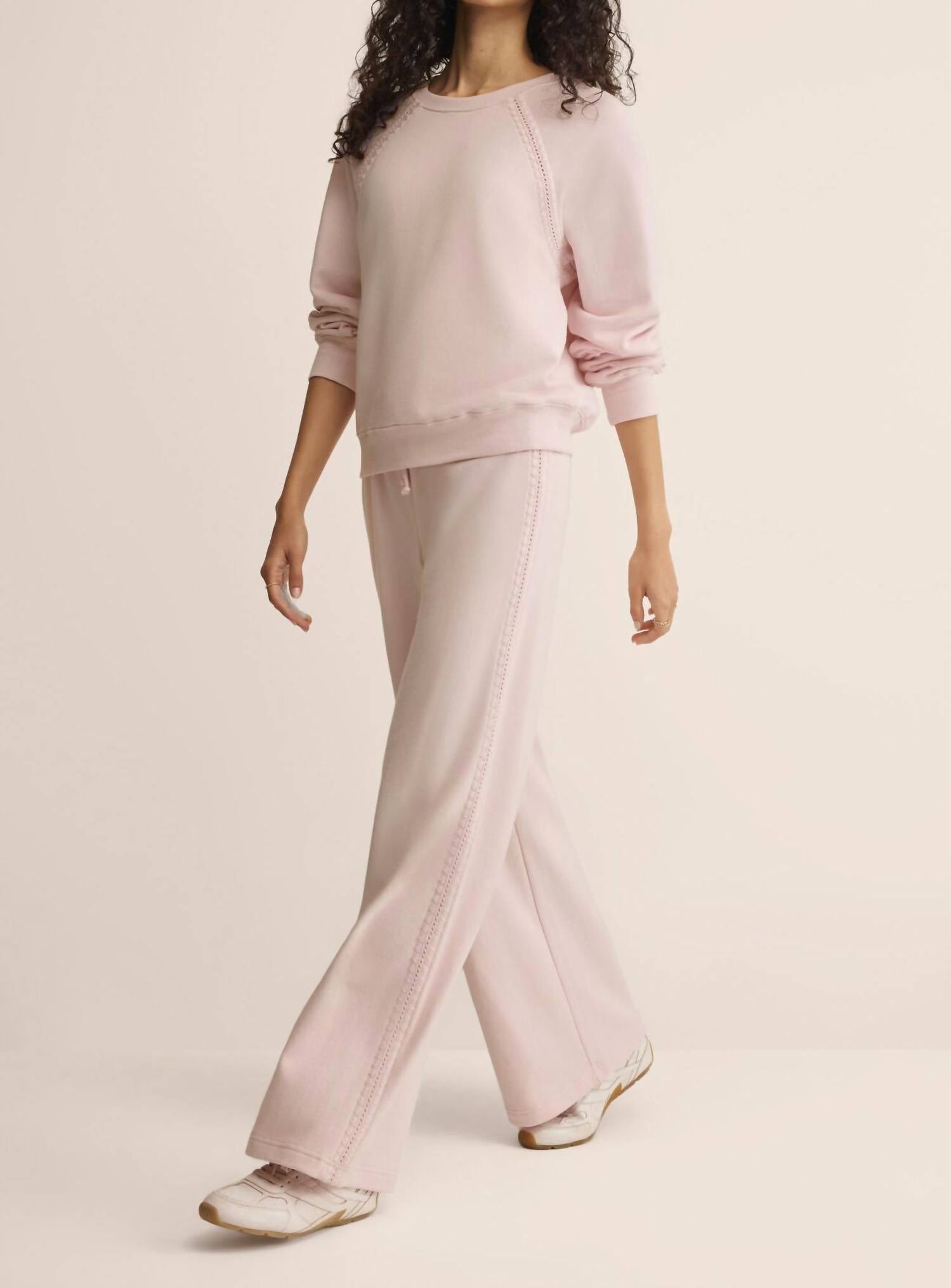 Z Supply Allie All Around Sweatshirt in blush - women's top - view 6
