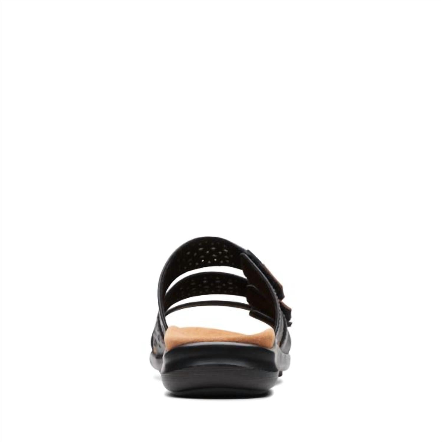 Clarks Women's Kitly Walk Sandals in black - women's sandal - alternate view