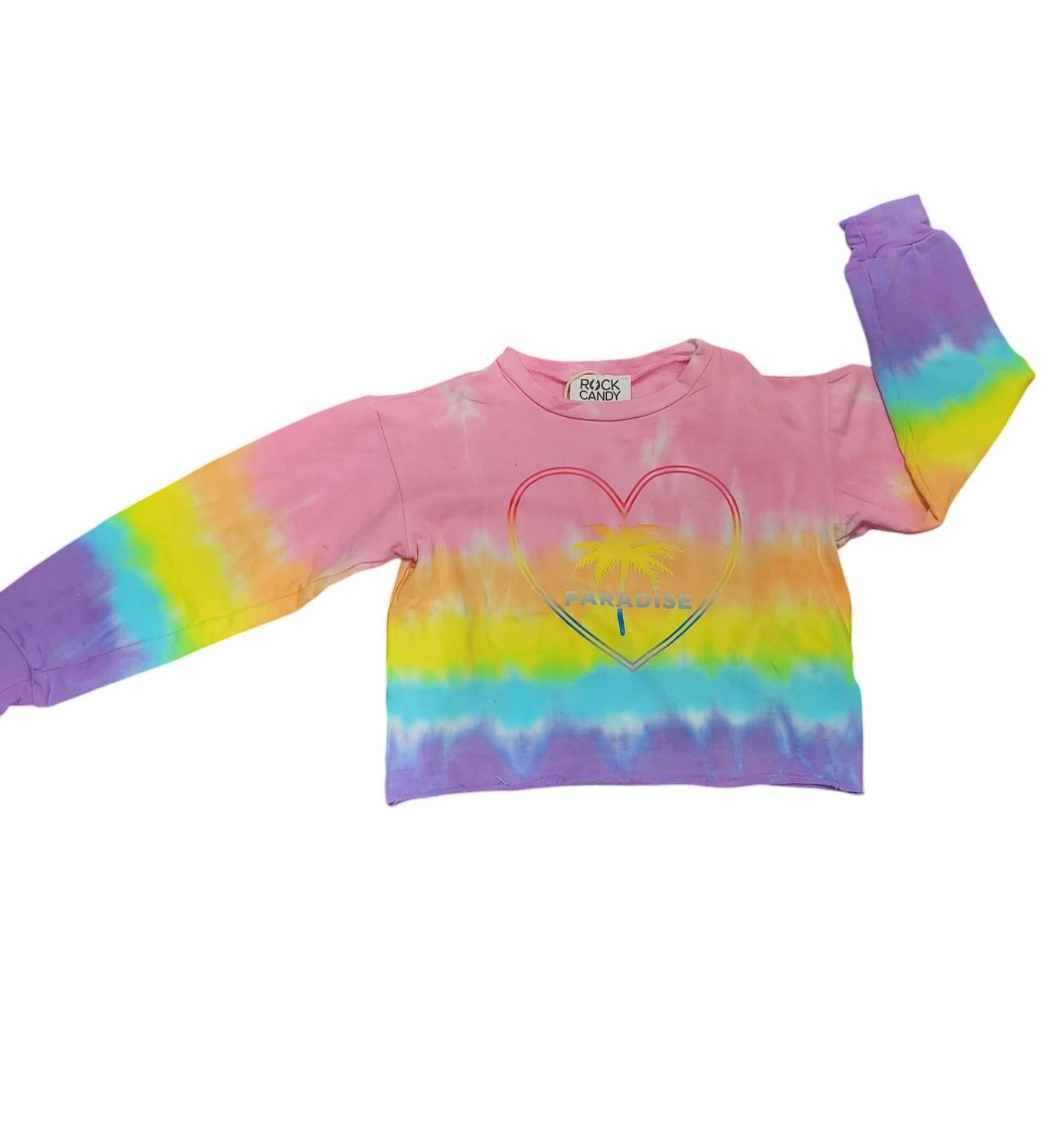 Rock Candy - Girl's Paradise Crop Sweatshirt
