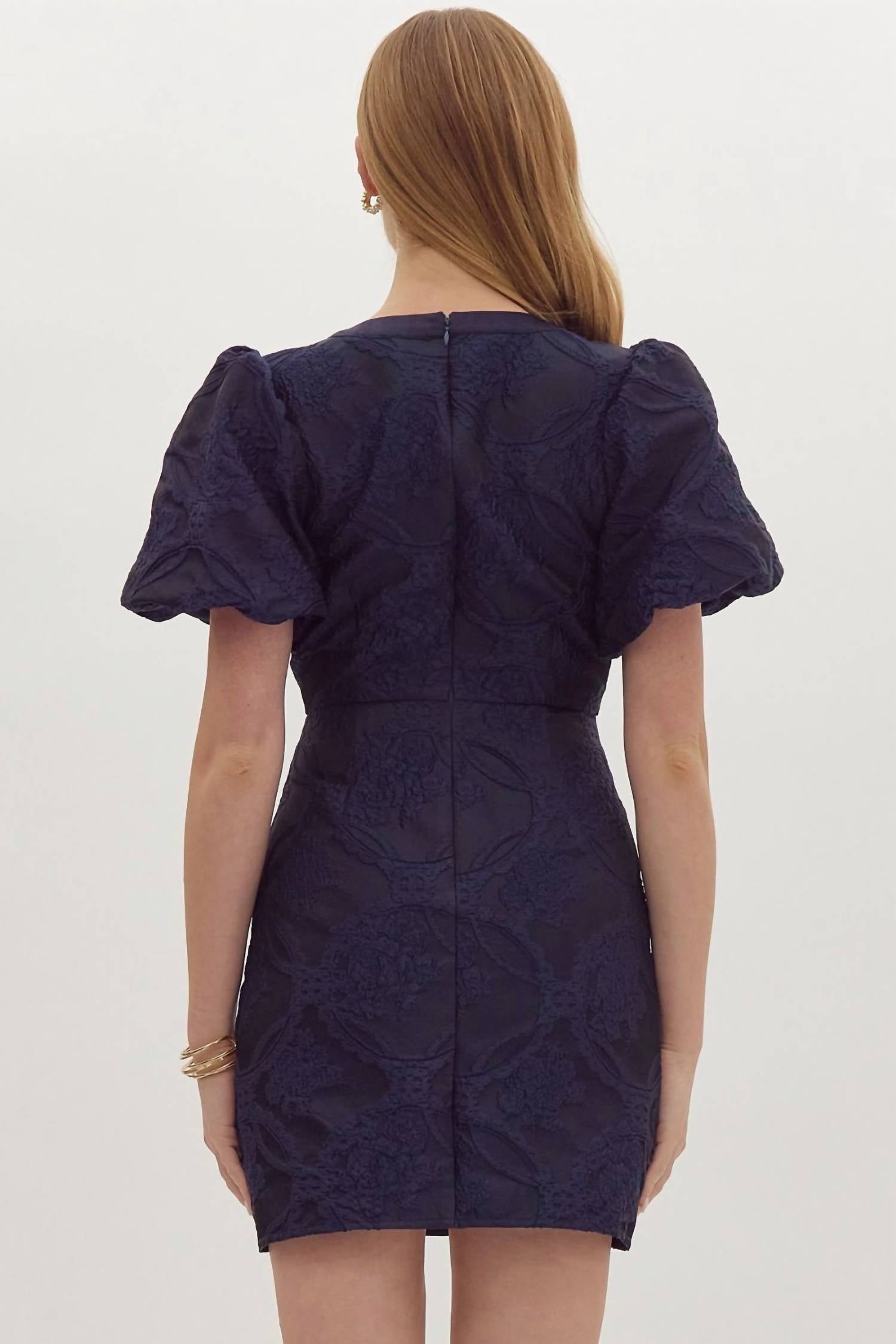 entro Tinsley Mini Dress in blue - women's dress - view 4