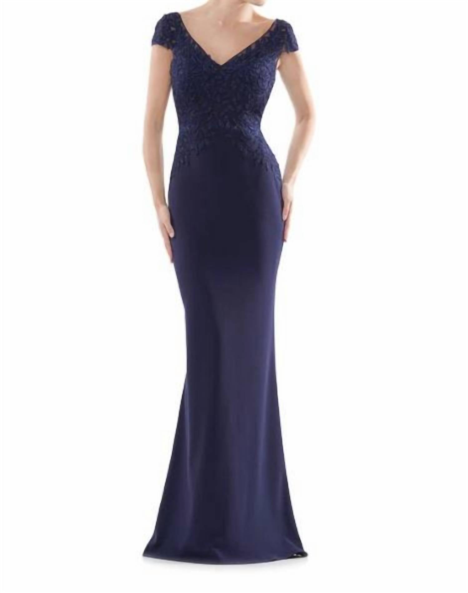 Colors Dress - Fit And Flare Faille Gown