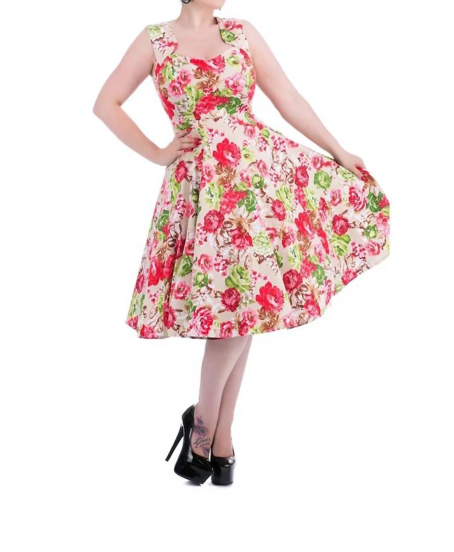 Orchid Bloom - Joannie Swing Dress