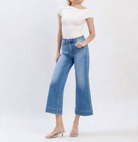Flying Monkey - High Rise Crop Wide Leg Jeans