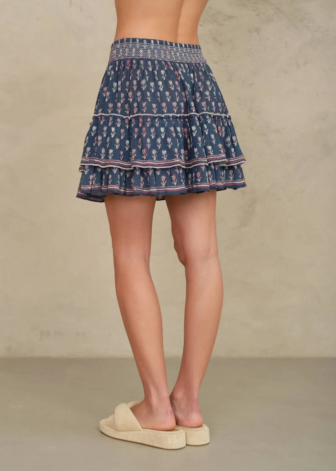 M.A.B.E. - Ari Print Mini Skirt