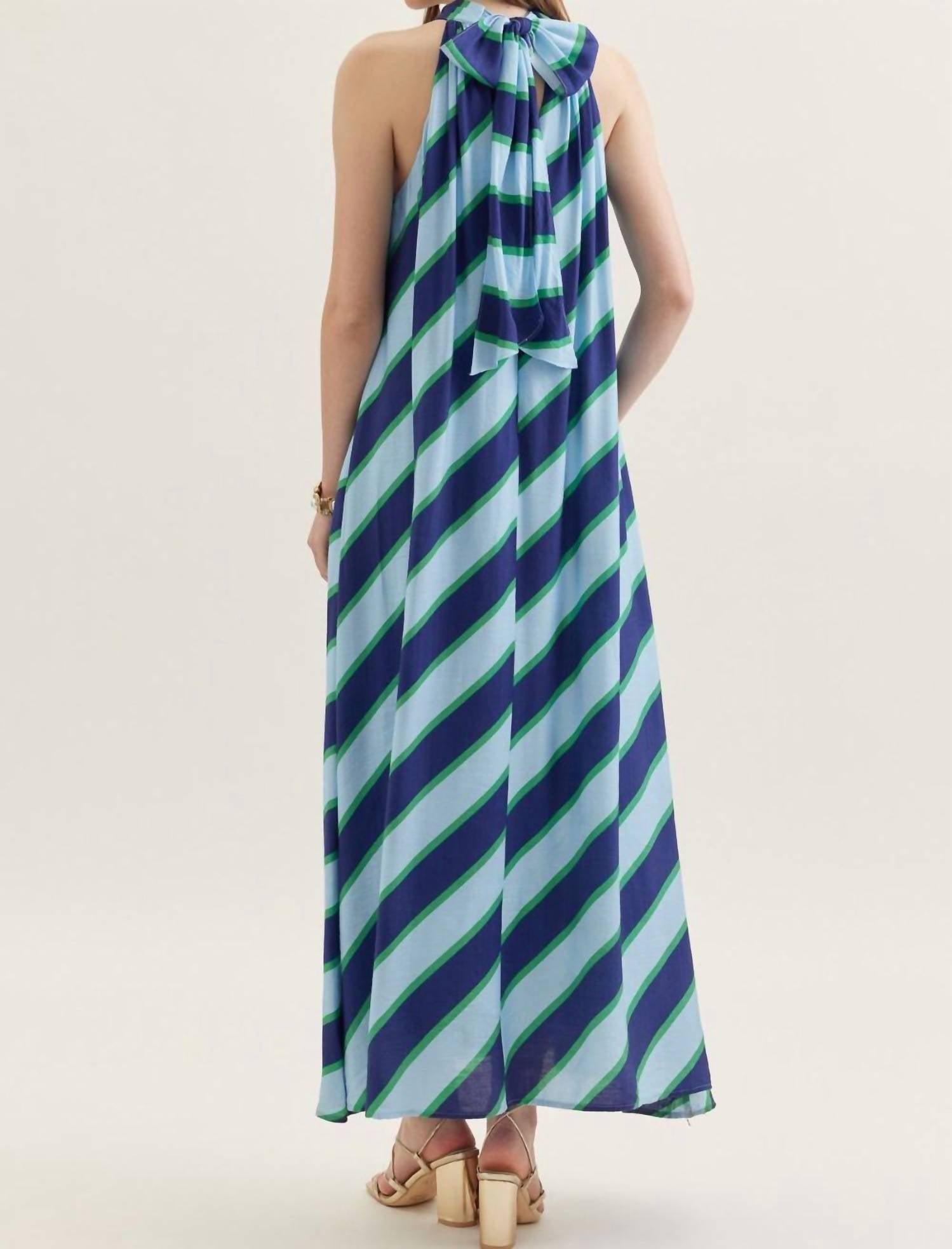 Entro - Classy Striped Maxi Dress