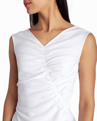Nicole Miller - Ella Crepe Ruched Midi Dress