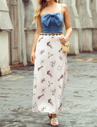 1 The Woman - Western Stamped Skirt