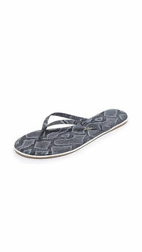 TKEES Women's Studio Exotic Sandal in moon snake - women's shoe - alternate view