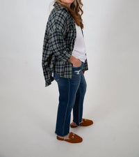 Vanilla Monkey - Button Down Plaid Shirt - Plus