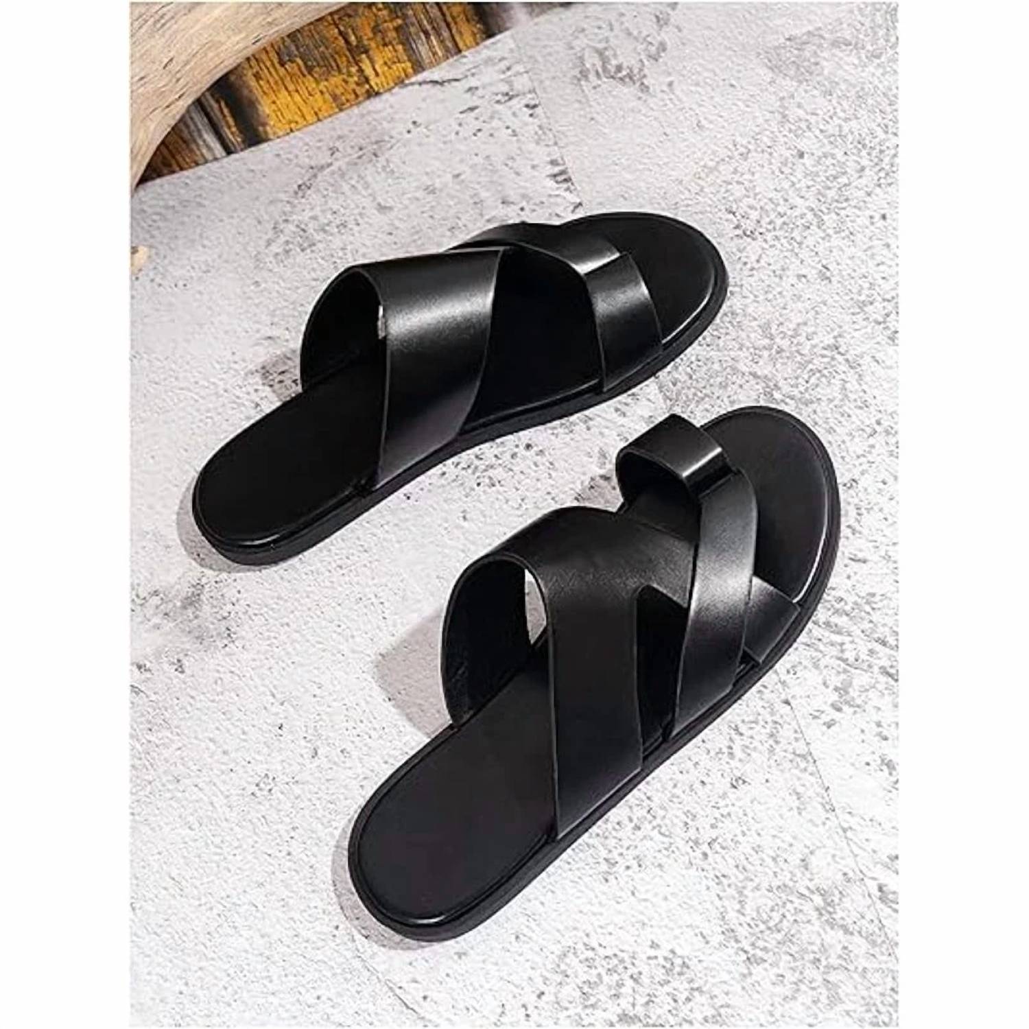 Gorglitter - Men's Thong Flip Flop Flat Sandals