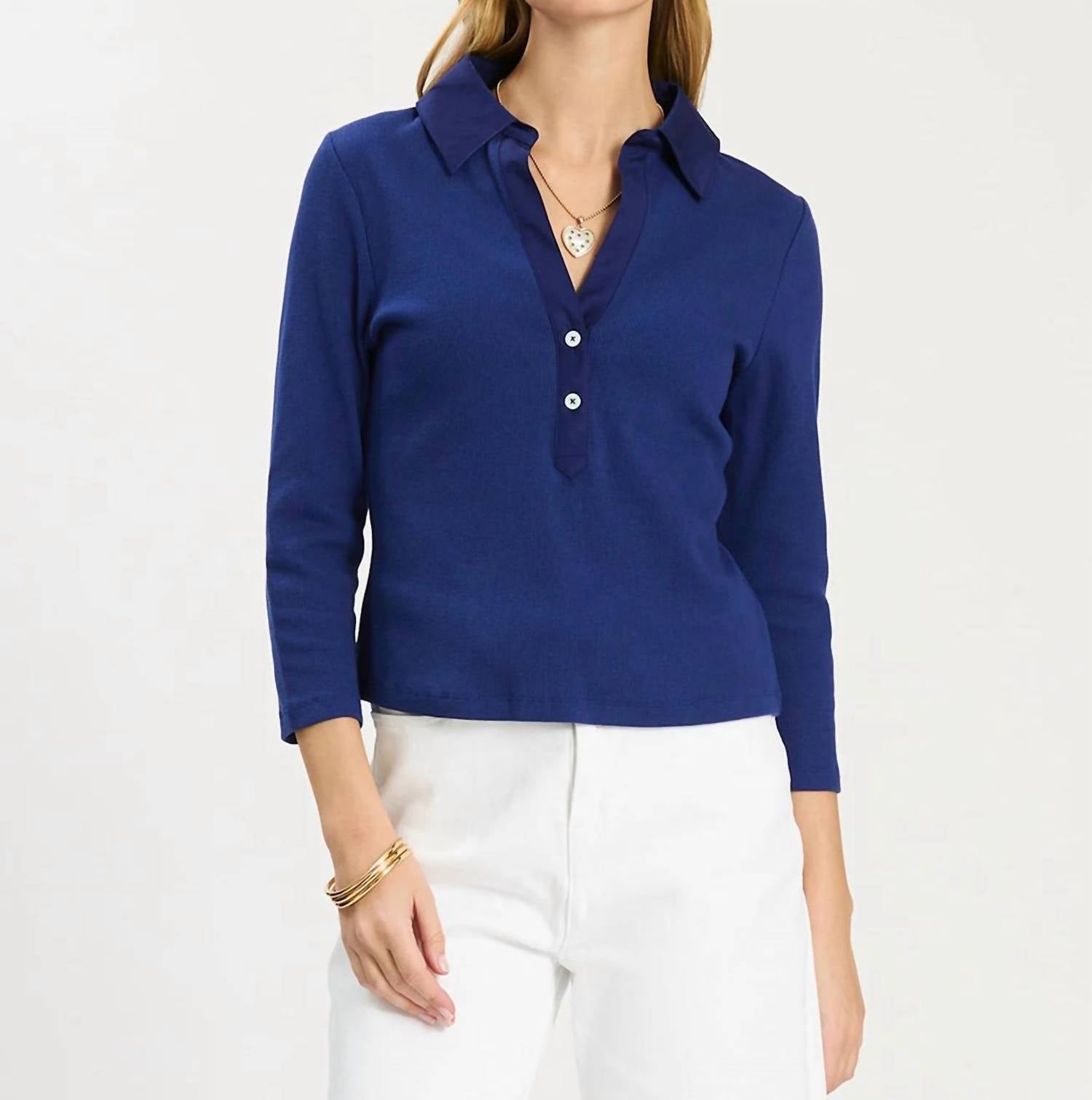 Tyler Boe - Poppy Ribbed Polo Shirt