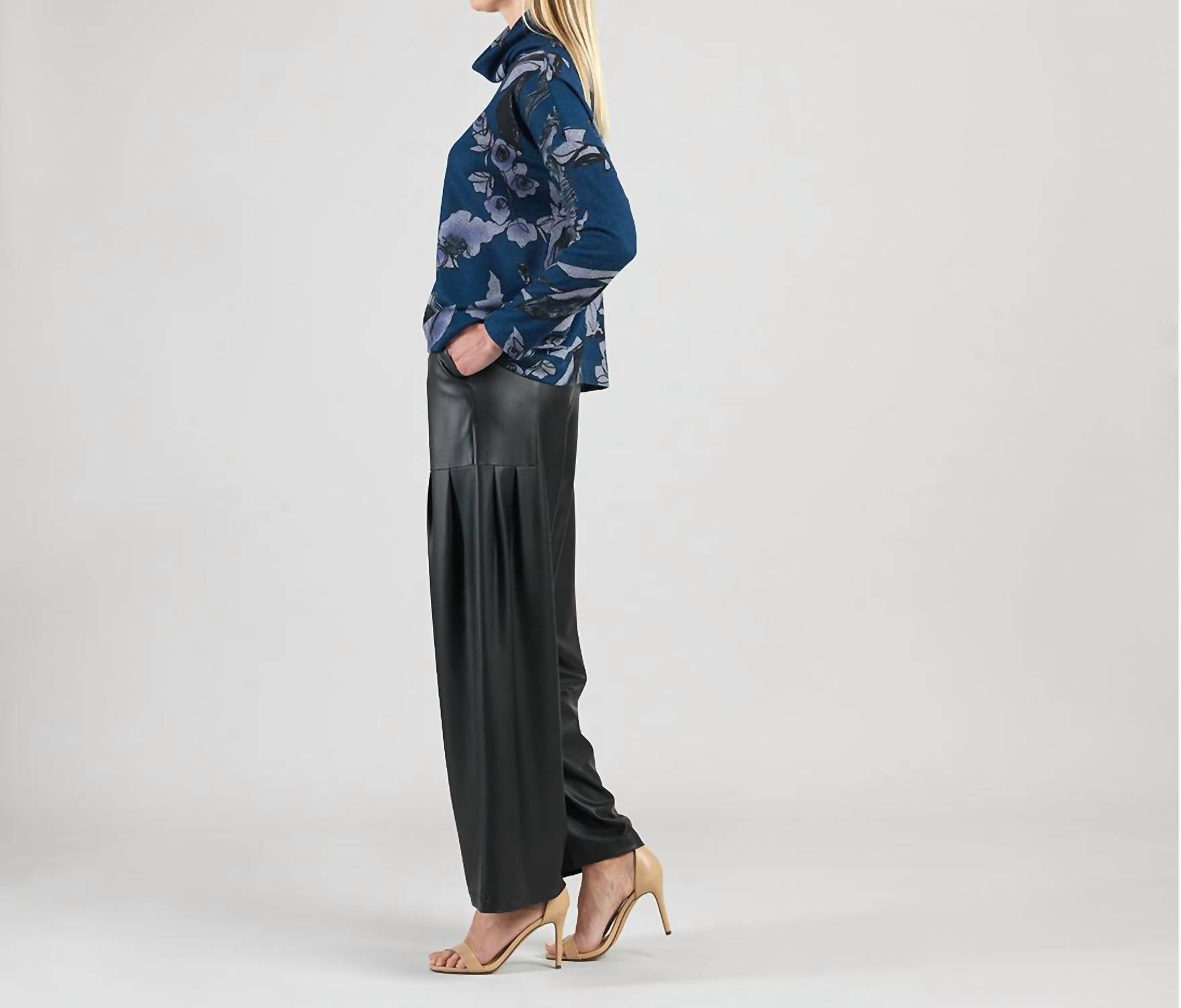 Clara Sun Woo - Rose Sketch Soft Turtleneck Sweater