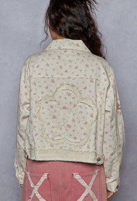 Pol - Cropped Floral Jacket