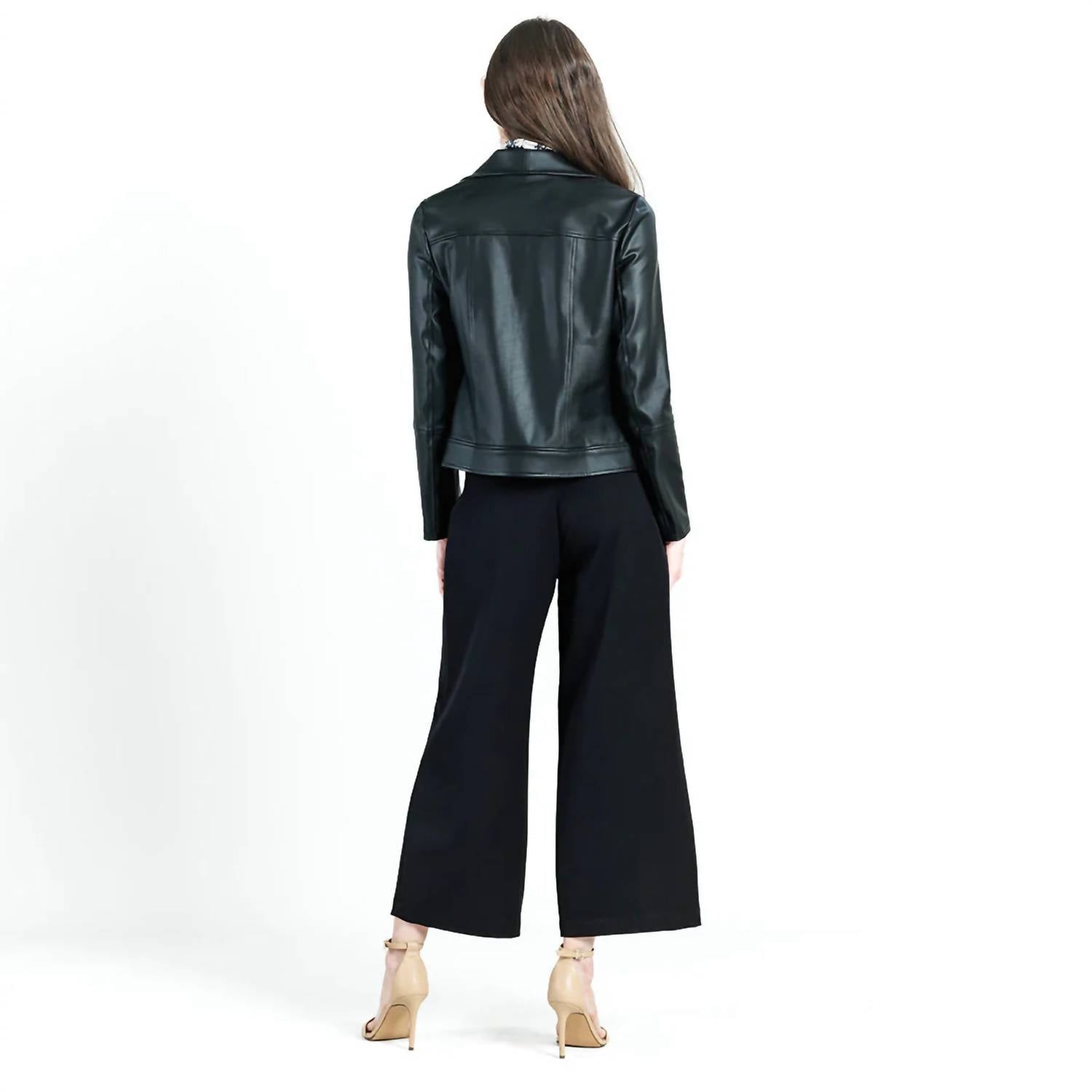 Clara Sunwoo - Liquid Leather Moto Jacket