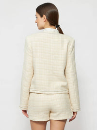 Solgo Atelier - Pogonia Tweed Bouclé Crop Jacket