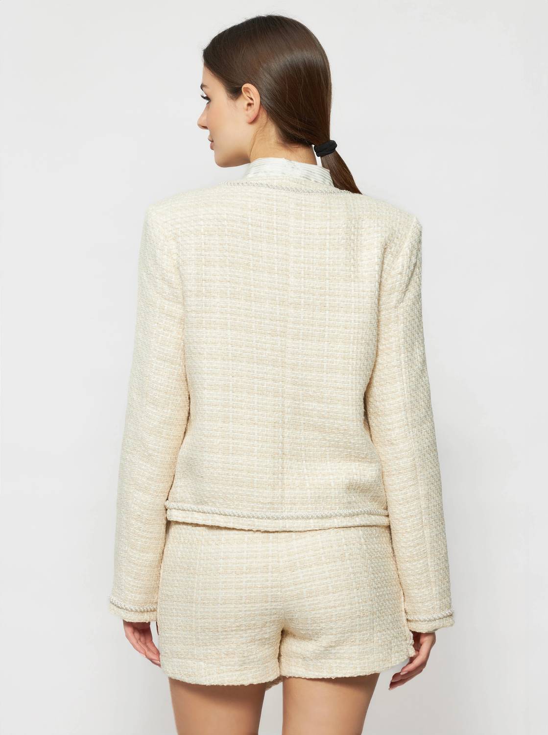 Solgo Atelier - Pogonia Tweed Bouclé Crop Jacket
