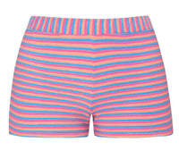 Pq Swim - Ella Stripe Terry Cover-up Shorts