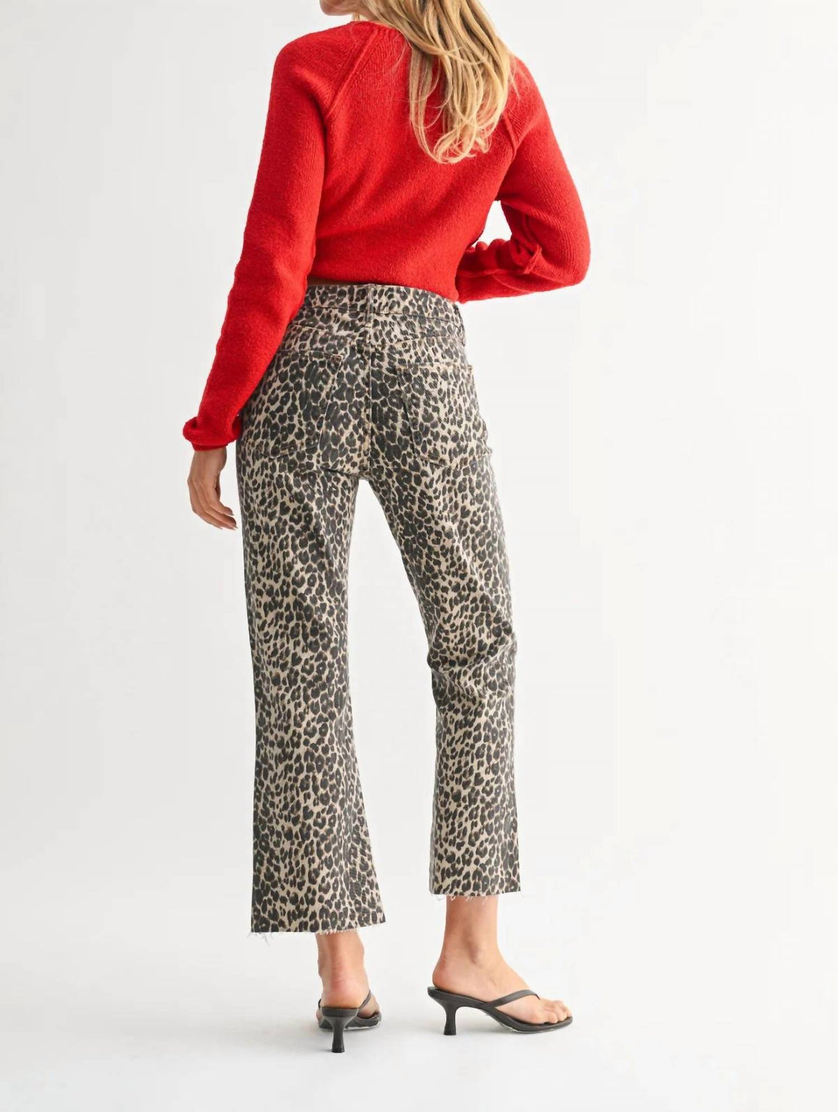 Just Black Denim - Georgia High Rise Distressed Crop Flare Jeans