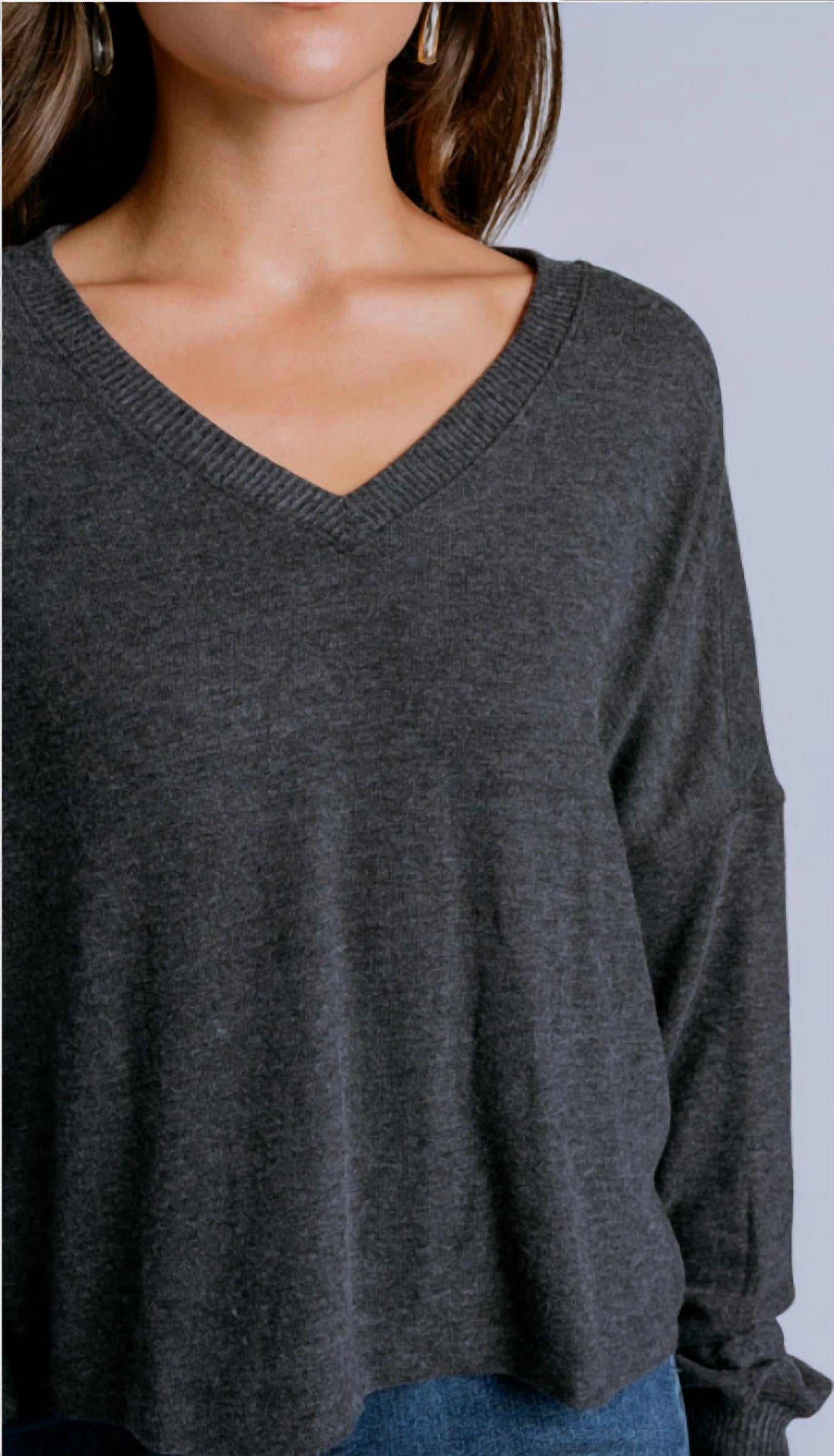 Michael Stars - Vic Madison Jersey Relaxed V Top
