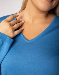 Maison Montagut - Merino V-neck Pullover Sweater - Plus