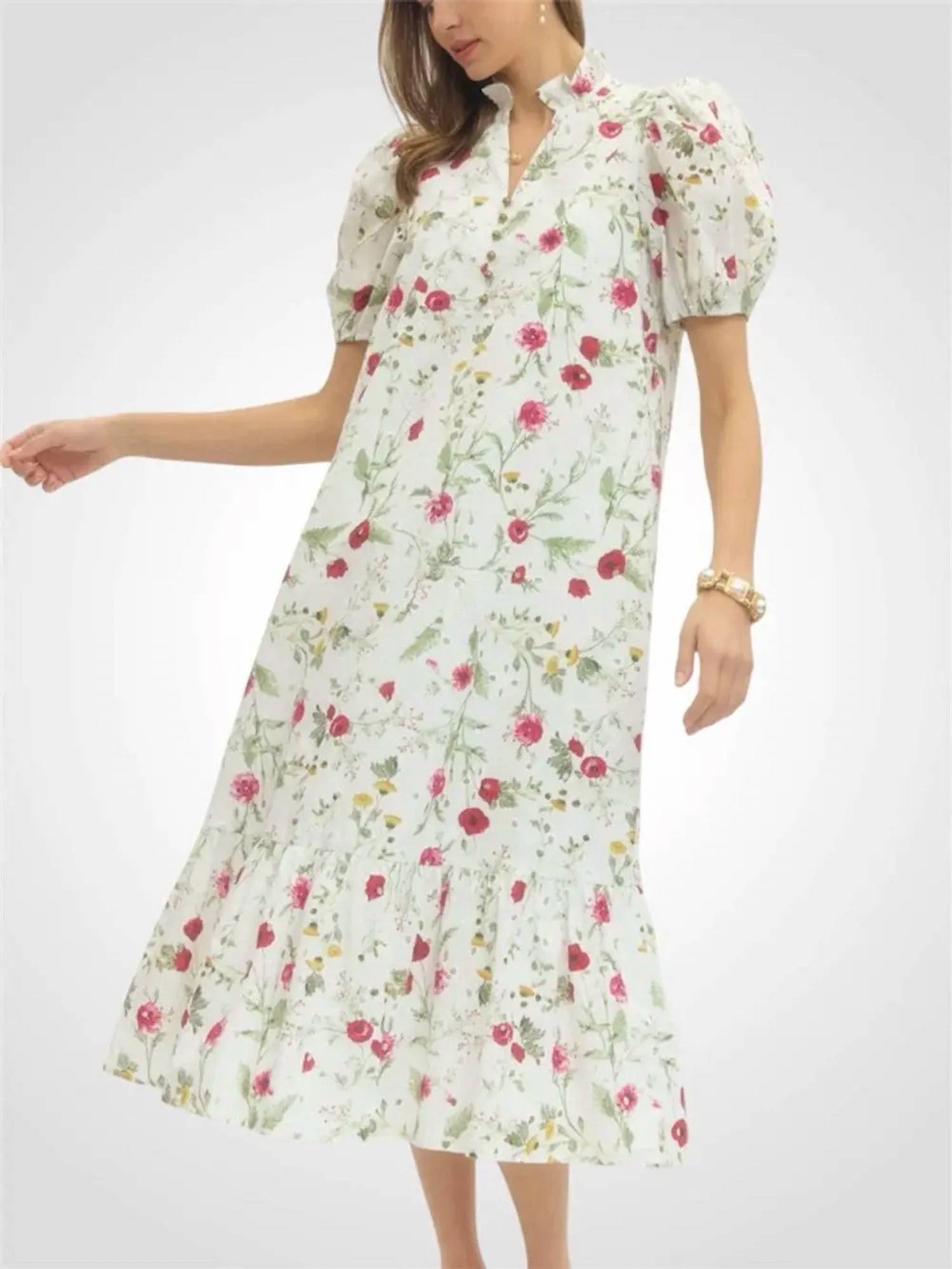 Entro - Long Floral Dress