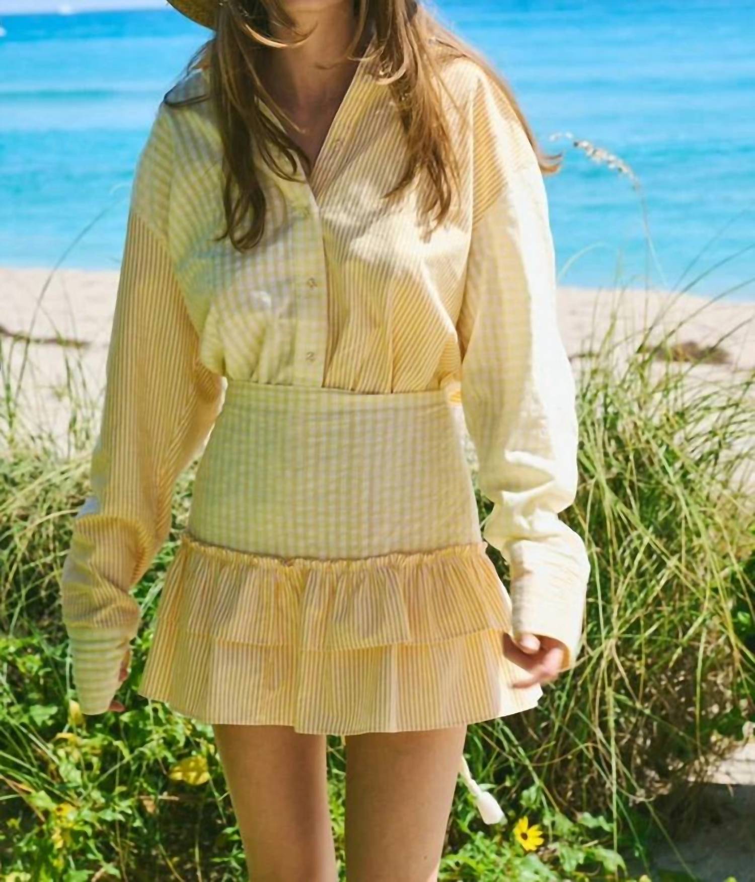 Coniglio - Cinch Back Mini Skirt