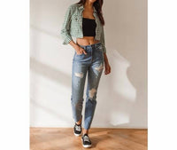 Sneak Peek - High-rise 90's Distressed Skinny Jean With Raw Hem