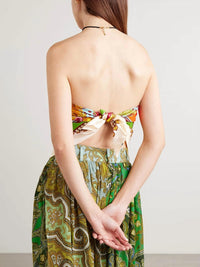 Alemais - Rocco Printed Silk-twill Scarf Top